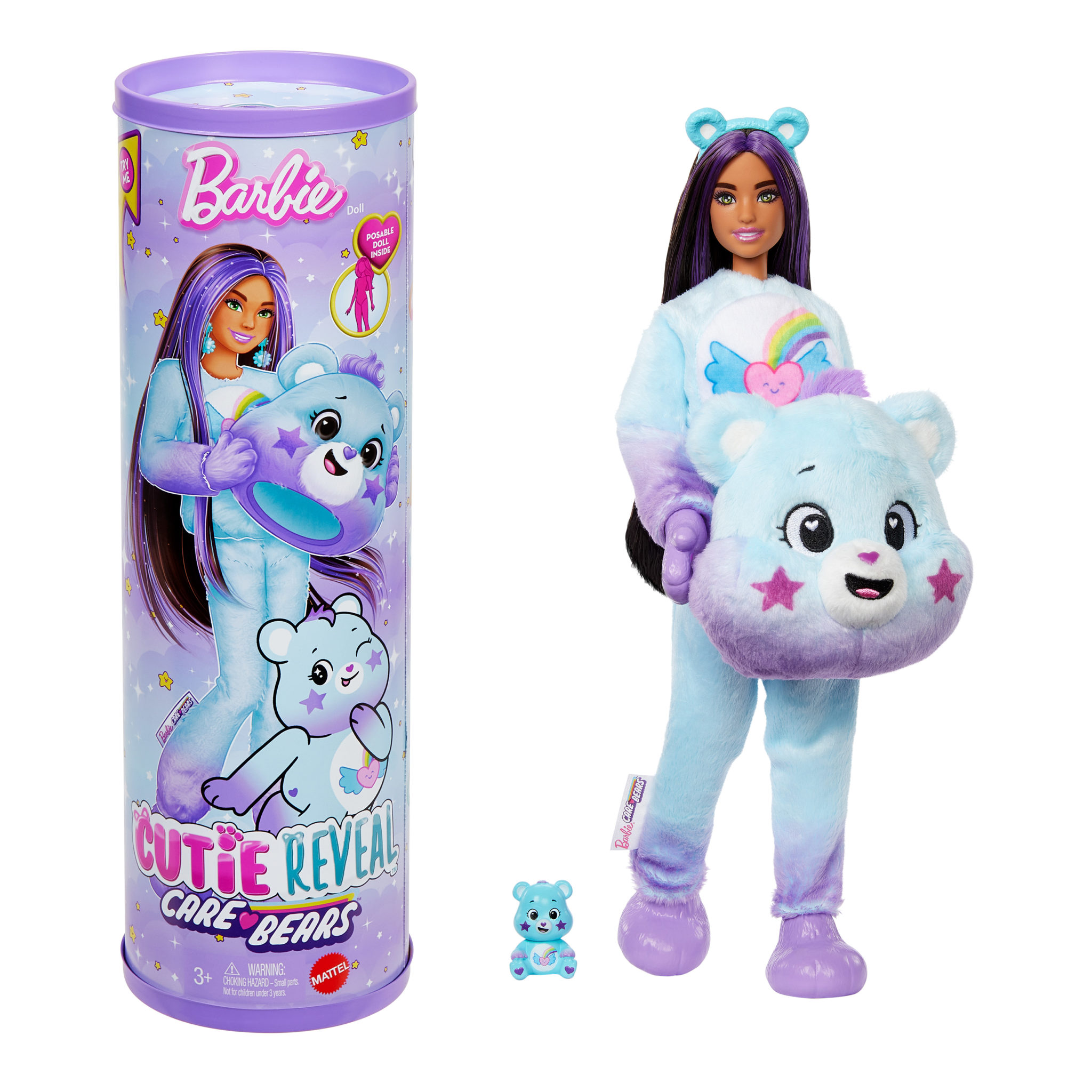 Barbie Cutie Reveal Care Bears sininen