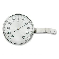 Ulkolämpömittari pyöreä ruostumaton teräs 70 mm