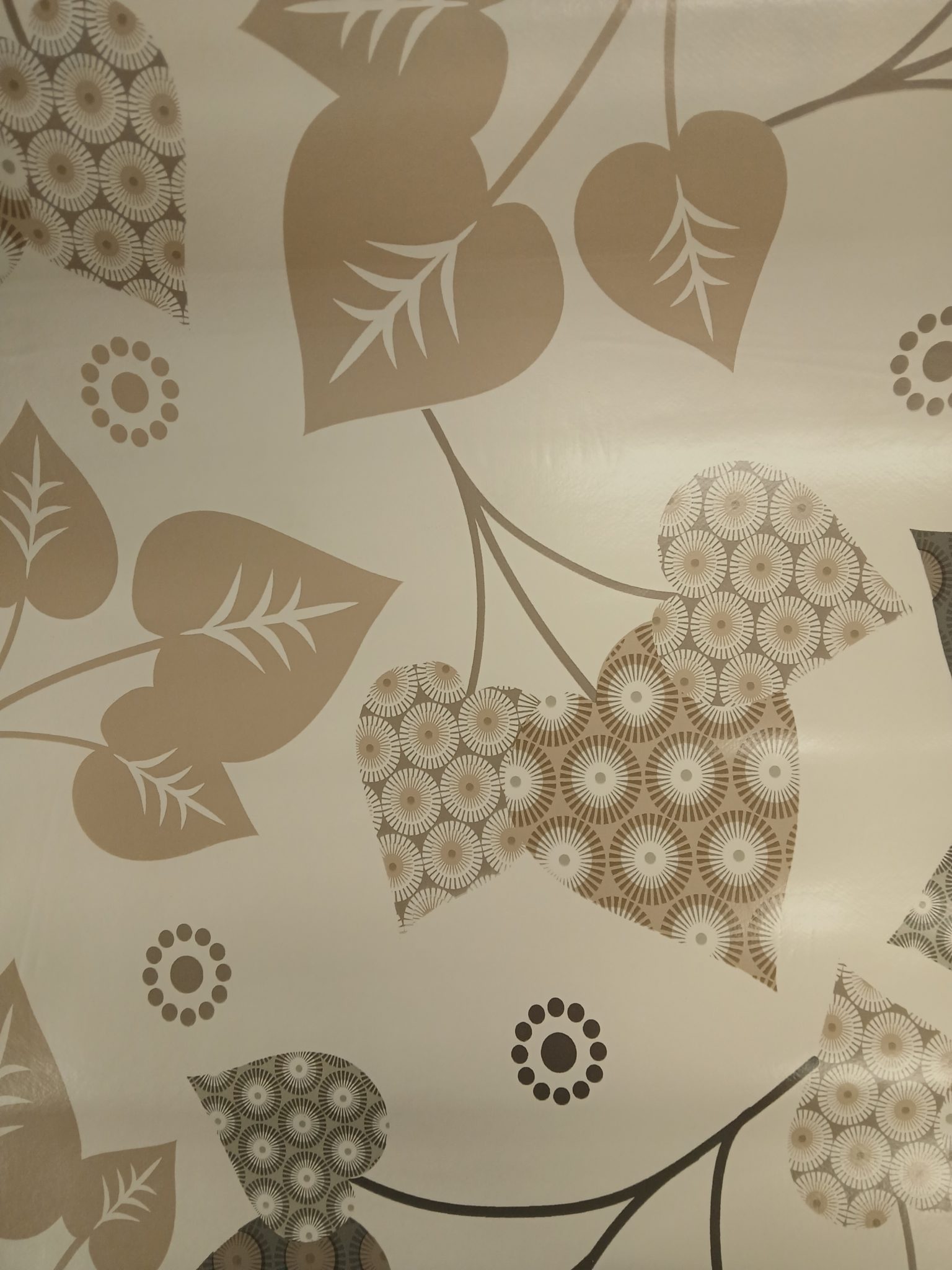 Vahakangas 120 cm Sydänlehti beige