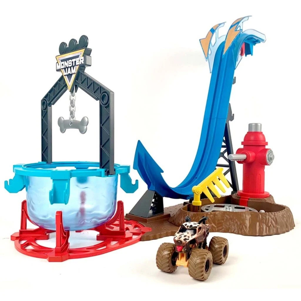 Monster Jam Mud Blasters Dunk Tank setti