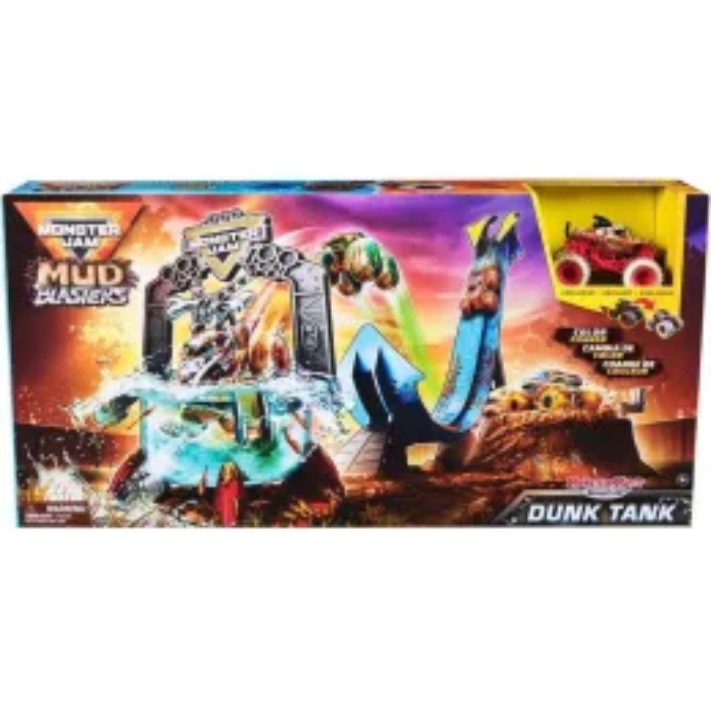 Monster Jam Mud Blasters Dunk Tank setti