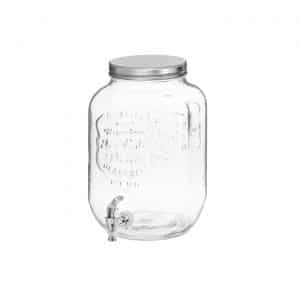 Lasikannu hanallinen 8 l juomakanisteri