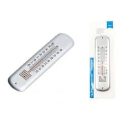 Huonelämpömittari hopeanvärinen TAITO 19 cm