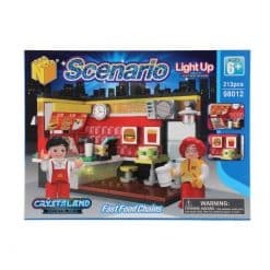 Alternative view of Rakennuspalikat pikaruokala, 213 palaa rakennussarja