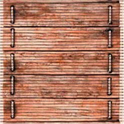 Kylpyhuonematto SOFT 65 cm lauta naru ruskea