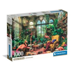 Palapeli 1000 Viherhuone Kirjasto Clementoni