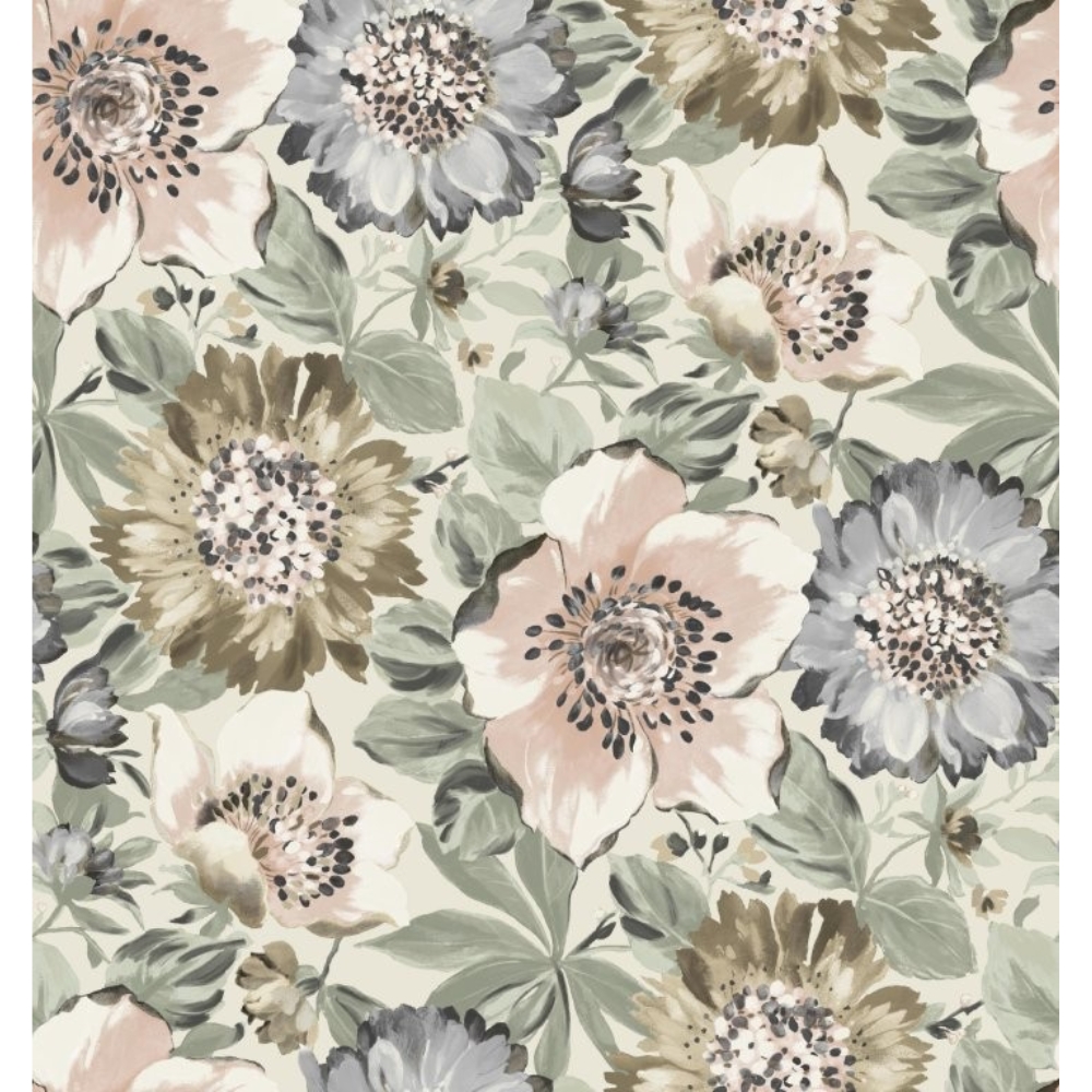 Kerni 140 cm pinkki/beige kukka