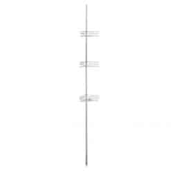 Alternative view of Kylpyhuoneen kulmahylly kork 135-290 cm kromi