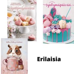 Onnittelukortti synttärikortti eri aiheita