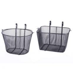 Polkupyörän etukori Atom musta metallikori