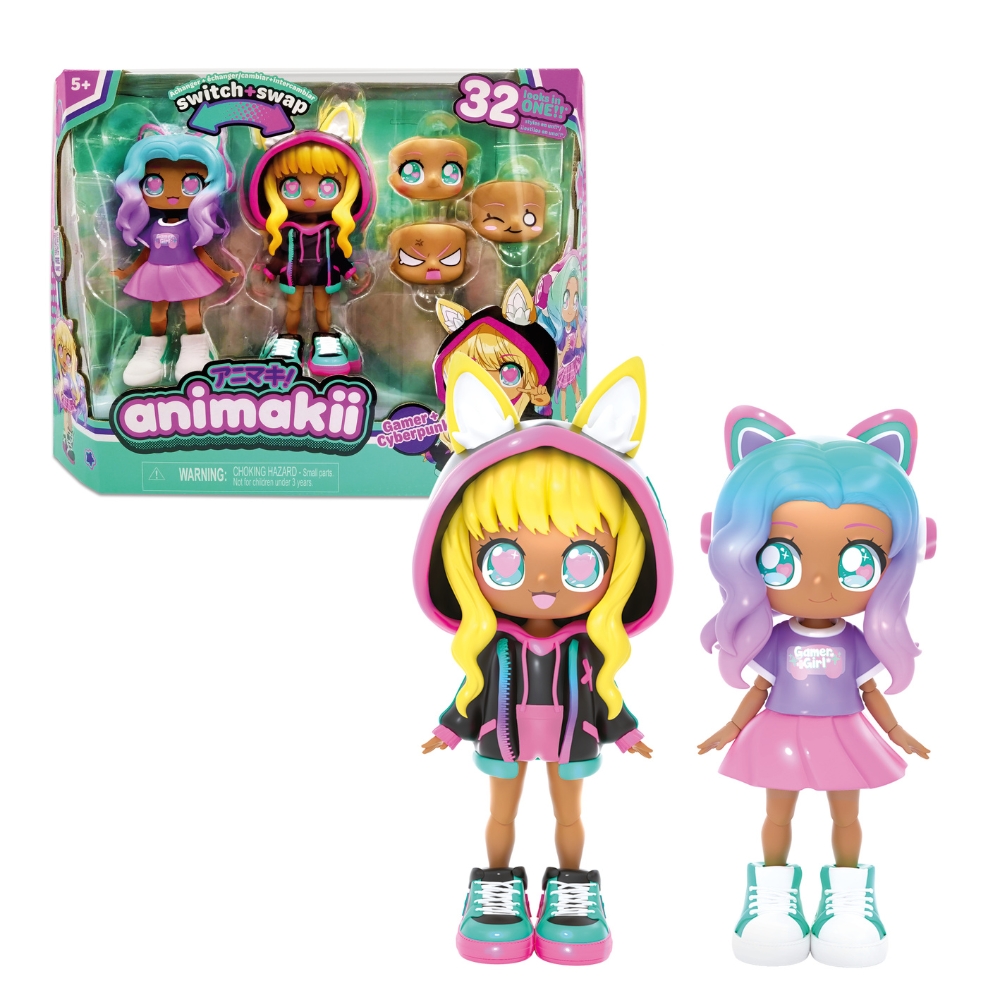 Animakii nukkesetti pelaaja / cyberpunk