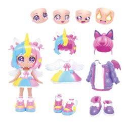 Animakii nukkesetti yksisarvinen/lepakko