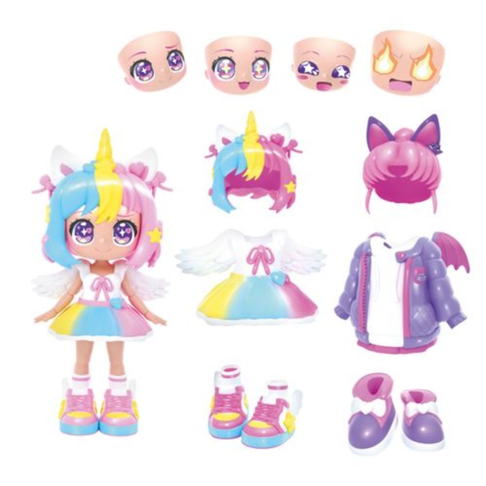 Animakii nukkesetti yksisarvinen/lepakko