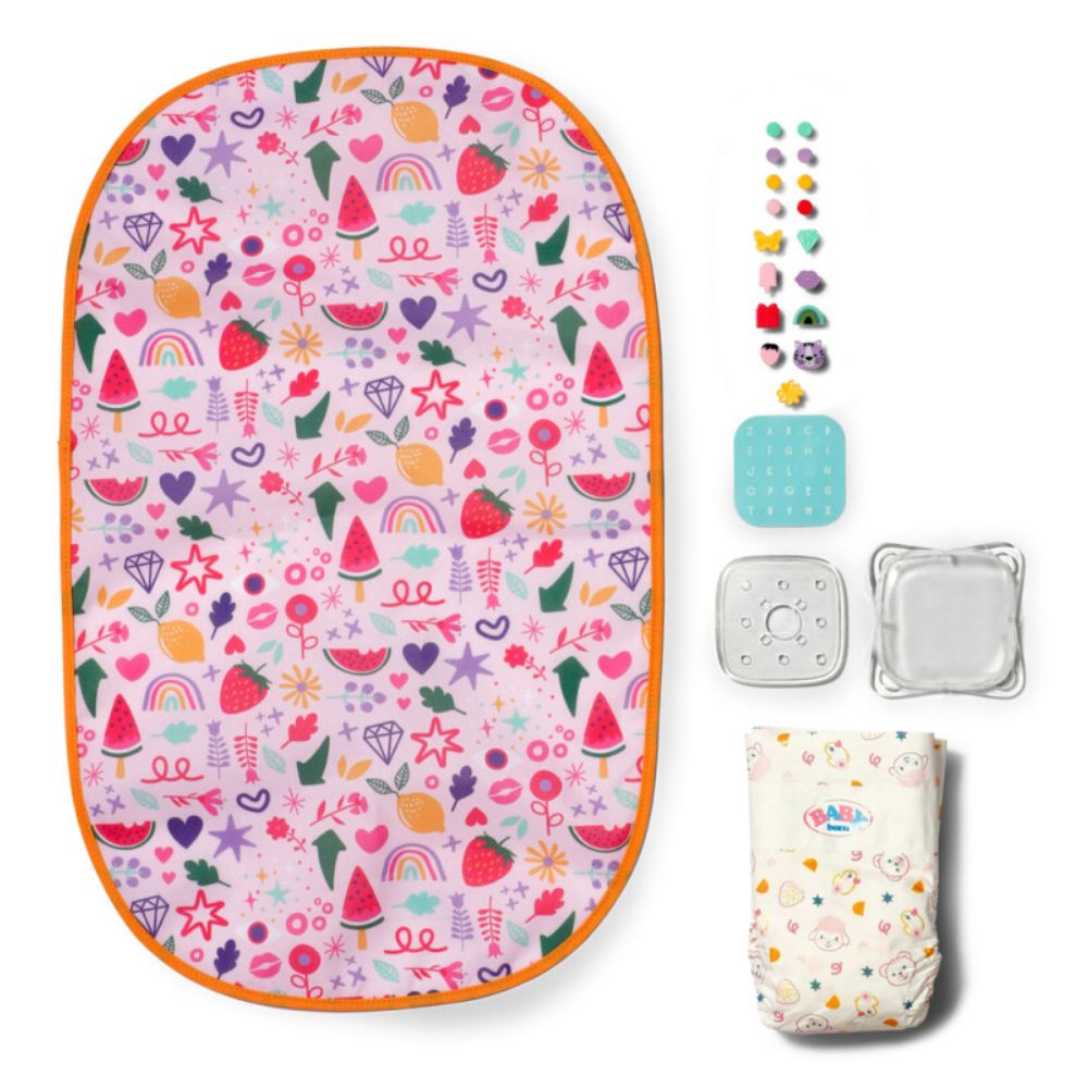 Baby Born nuken hoitolaukku ja koristeet