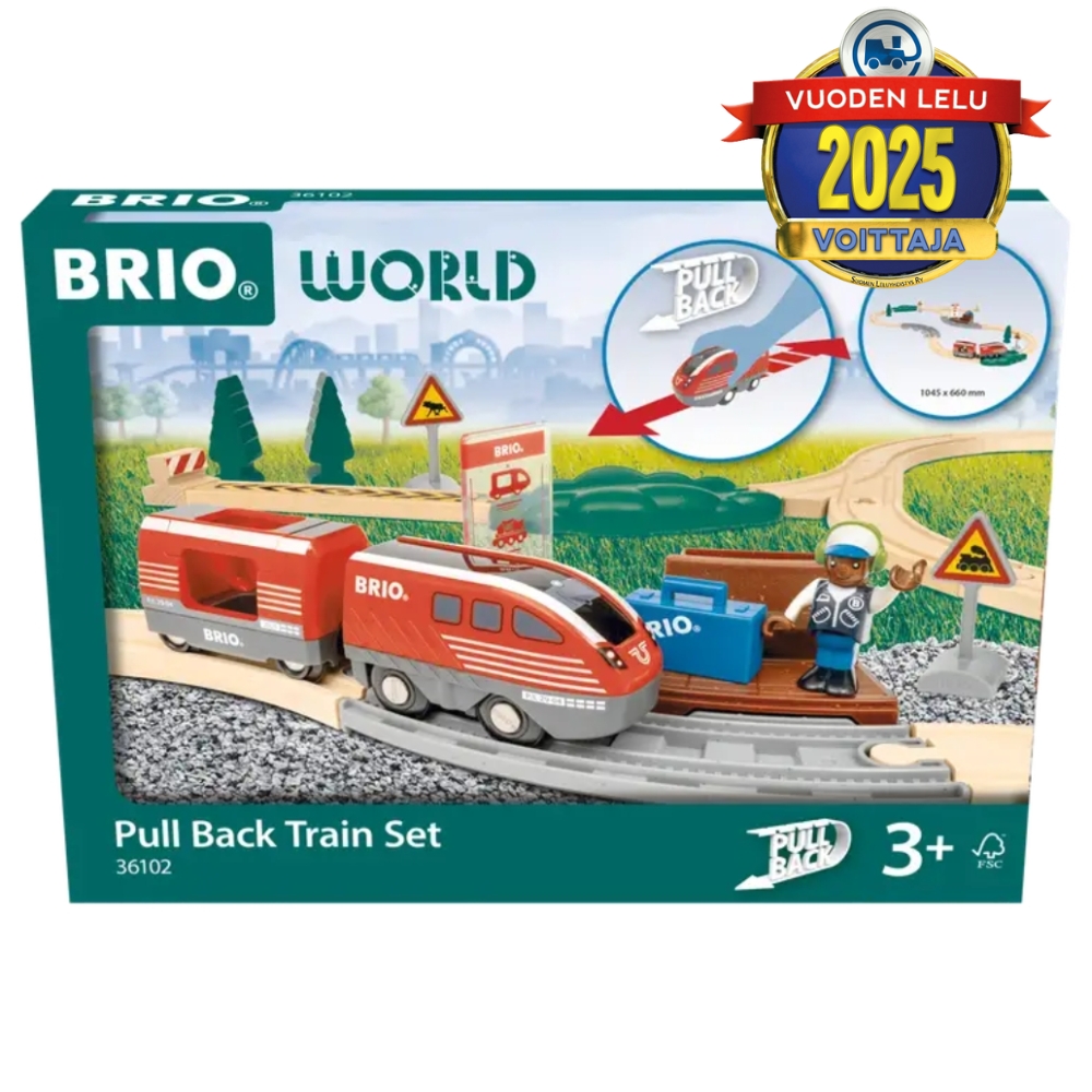 Brio Pull Back ratasetti 36102
