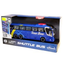 Bussi 27 cm vilkut ja äänet sininen