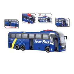 Bussi 27 cm vilkut ja äänet sininen