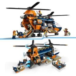 Alternative view of LEGO City 60437 Viidakkotutkijan helikopteri leirissä