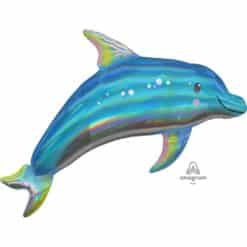 Foliopallo kimaltava delfiini 73 x 68 cm