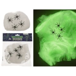 Halloween Hämähäkinverkko Pimeessä Hohtava