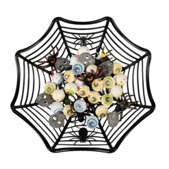 Alternative view of Halloween hämähäkkiverkkokori 27 cm