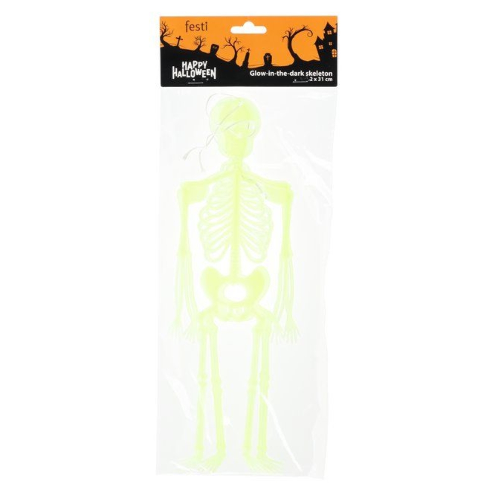 Halloween luuranko 31 cm 2kpl hohtava