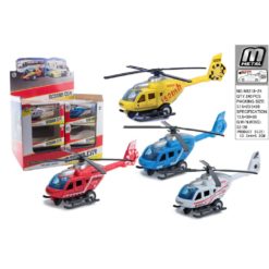 Helikopteri Erivärisiä Die Cast Metal