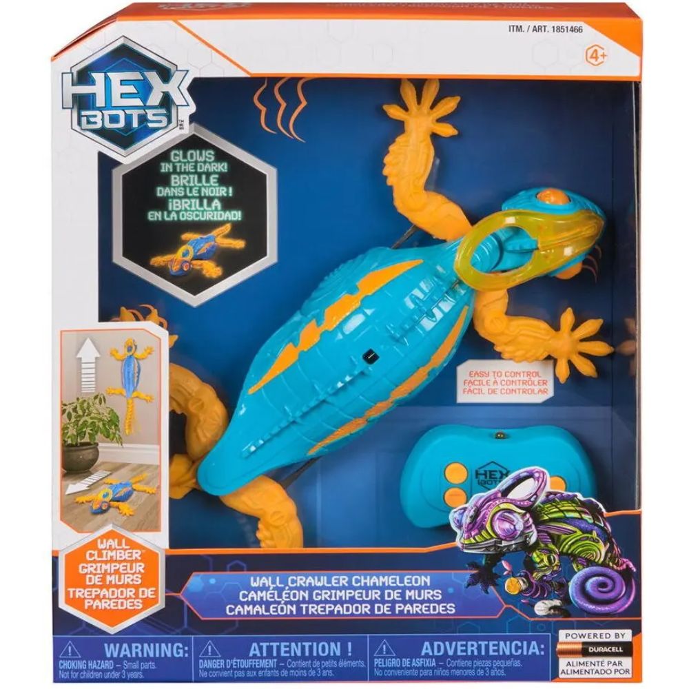 Hex Bots Kiipeävä Kameleontti – Sininen RC-lelu