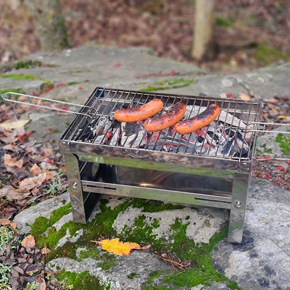 Hiiligrilli matkagrilli 45x27x27 cm