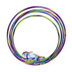 Hula Hula värikäs glitter raita erilaisia