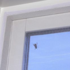 Hyttysverkko valkoinen tarrakiinnitys 130x150 cm