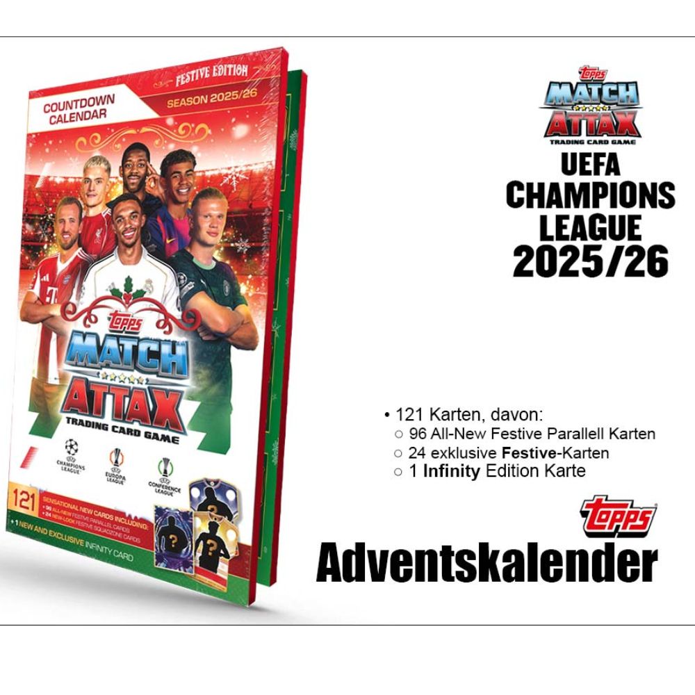 Joulukalenteri jalkapallo Topps Match Attax 2025 - Image 2