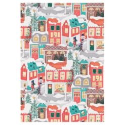 lumisia taloja -joulupaperi