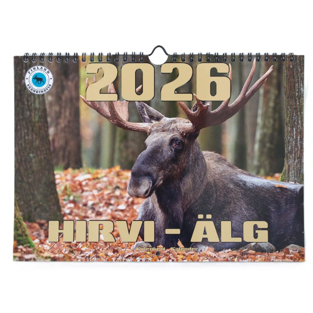 Kalenteri seinäkalenteri Hirvi 2026 Aika