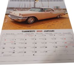 alenteri seinäkalenteri iso USA vintage autot 2025 Aika