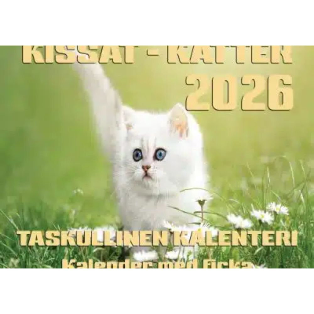 Kalenteri seinäkalenteri taskulla kissat 2026 Aika
