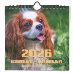 Kalenteri seinäkalenteri taskulla koirat 2026 Aika