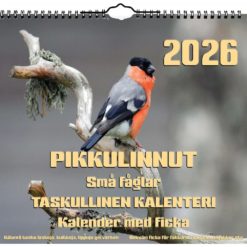 Kalenteri seinäkalenteri taskulla linnut 2026 Aika
