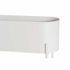 Alternative view of Kukkalaatikko ovaali valkoinen