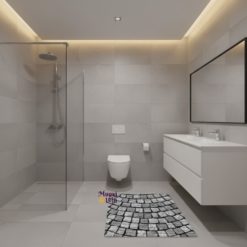 Kylpyhuonematto SOFT 65 cm Måtte Brosten