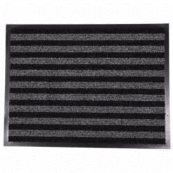 Kynnysmatto Zebra 60 x 80 cm harmaa-musta