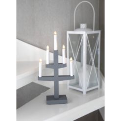 Kynttelikkö Trapp 5l harmaa