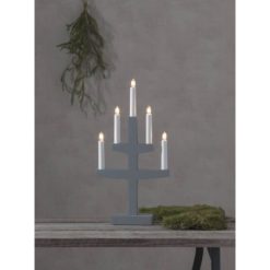 Kynttelikkö Trapp 5l harmaa