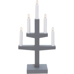 Kynttelikkö Trapp 5l harmaa