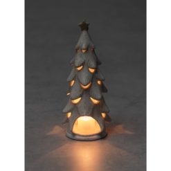 Kynttilänjalka 25 cm kuusi keraaminen