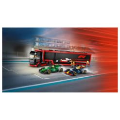 Alternative view of LEGO City 60445 F1 rekka ja F1 autot