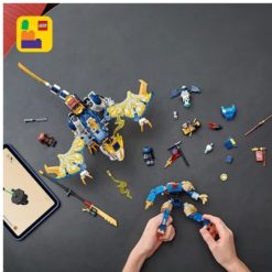 Alternative view of LEGO NINJAGO 71843 Roguen robottilohikäärmeratsu