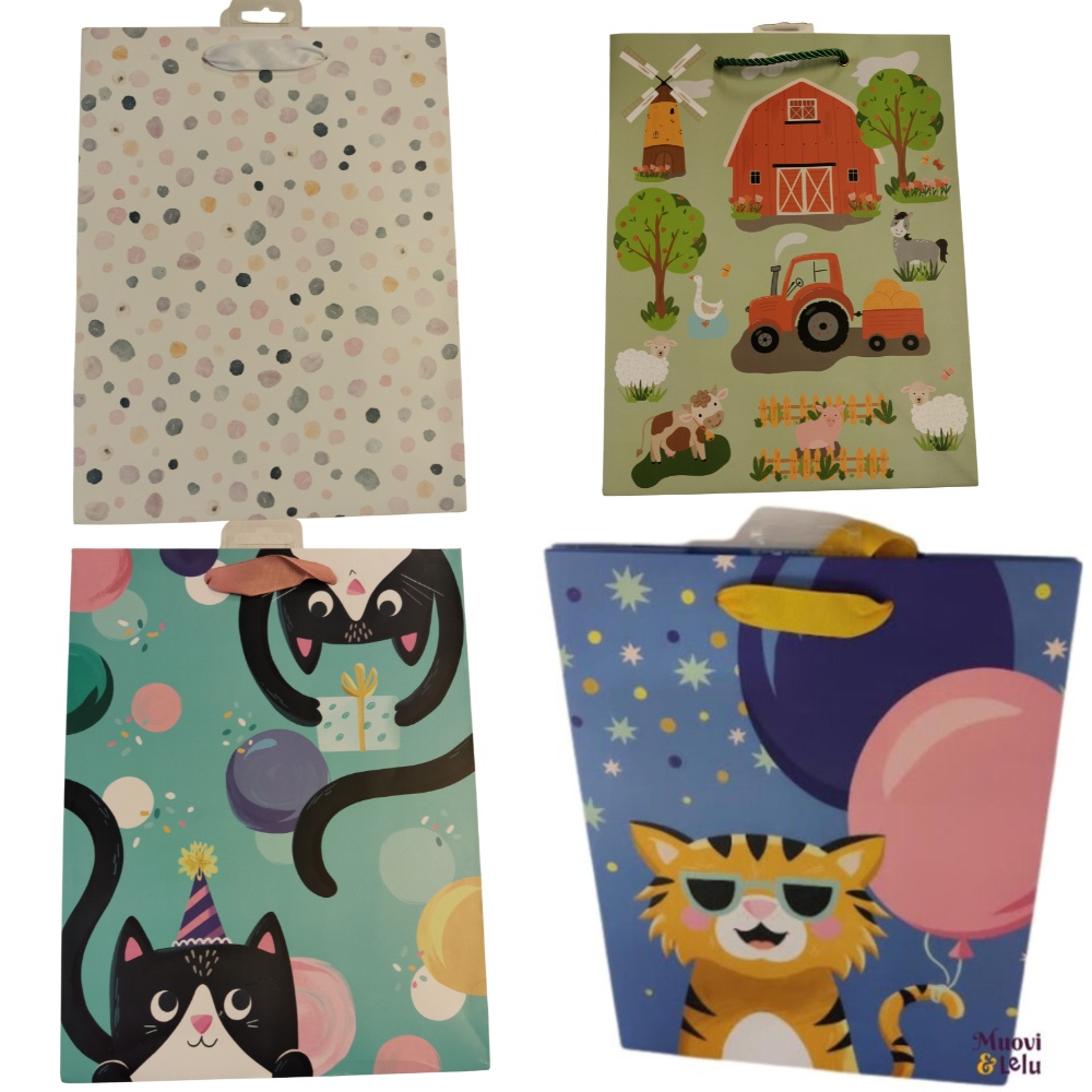 Lahjakassi 30x23x13 cm erilaisia