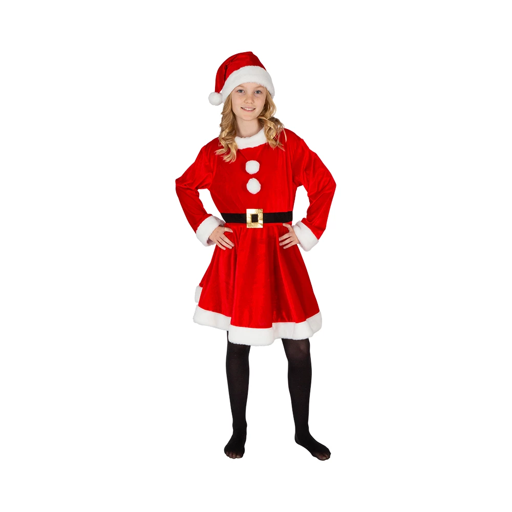 Lasten joulupukin tytön asu 4-6 v