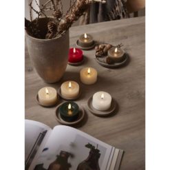 Led-tuikku 7 cm valkoinen Flamme Flow 2-pack